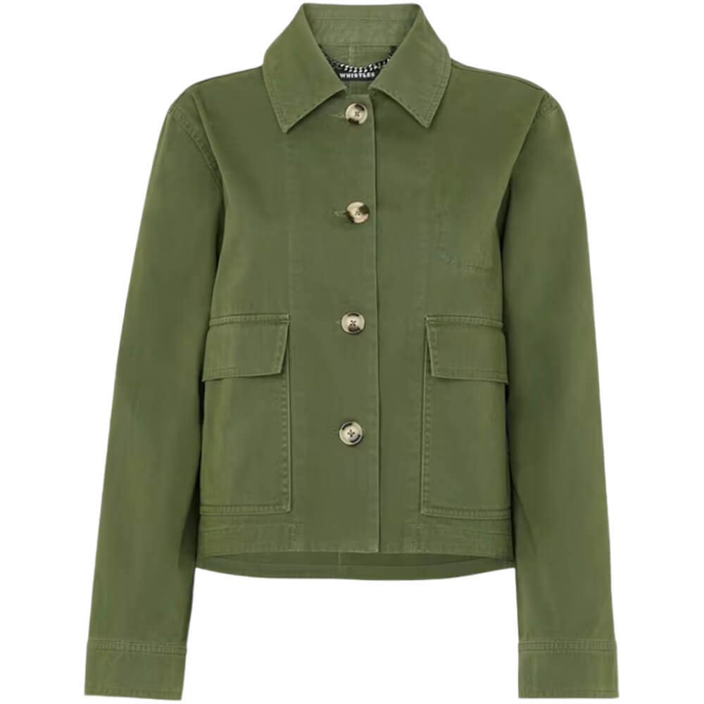 Whistles Dark Green Marie Casual Jacket